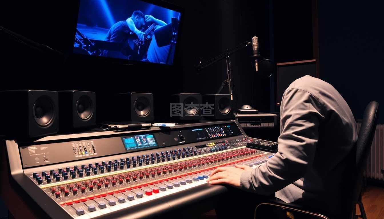 錄音棚混音臺(tái)專業(yè)音樂(lè)制作